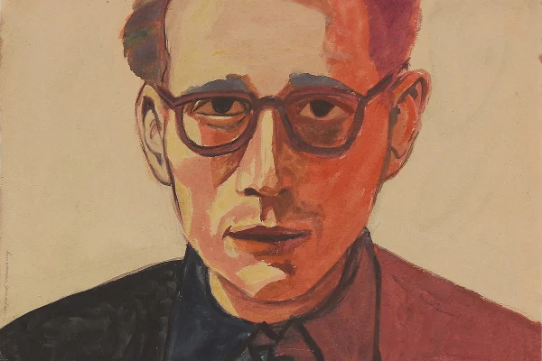 Andrzej Wróblewski - Autoportret czerwony (niedatowany)