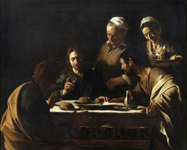 Caravaggio - Supper at Emmaus 2 (1601)