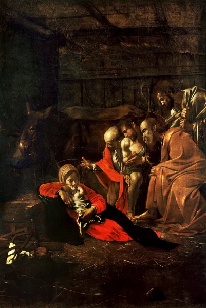 Caravaggio - The Adoration of the Shepherds (1600)