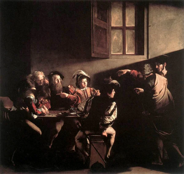 Caravaggio - The Calling of Saint Matthew (1599-1600)