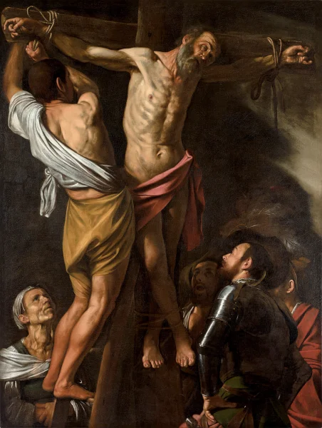 Caravaggio - The Crucifixion of St Andre (1606)