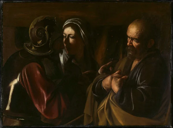 Caravaggio - The Denial of Saint Peter (1609)