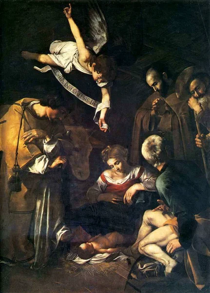 Caravaggio - The Nativity (1609)