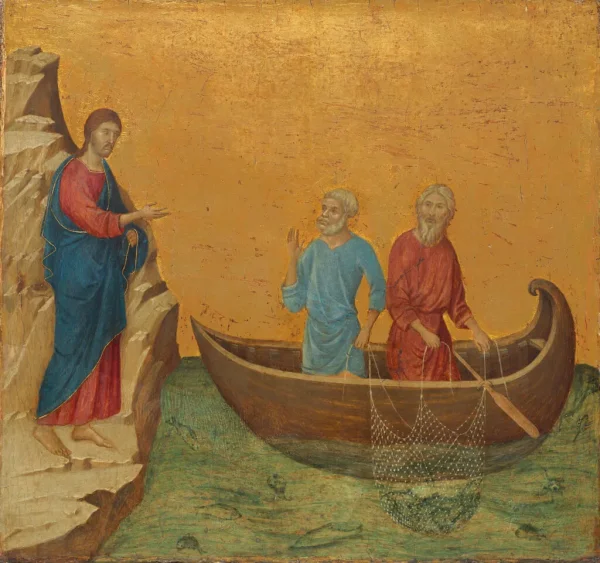 Duccio di Buoninsegna - The Calling of Peter and Andrew (1308-1311)