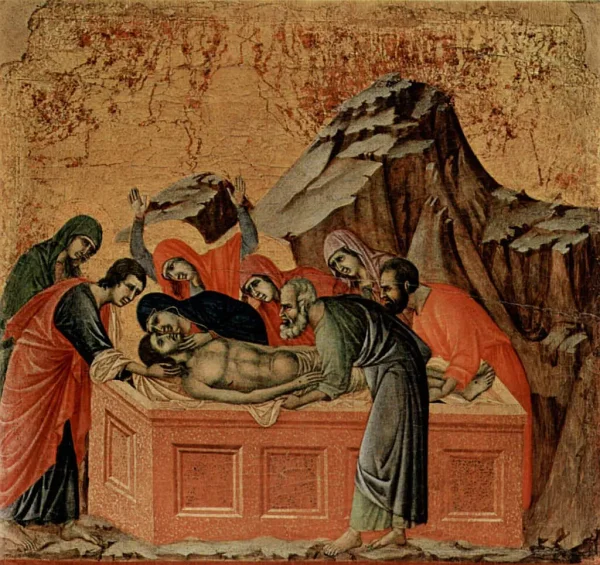 Duccio di Buoninsegna - The Entombment (1308-1311)