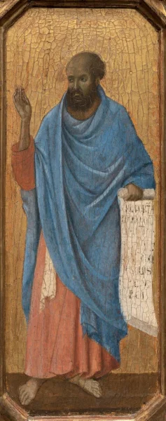 Duccio di Buoninsegna - The prophet Ezekiel (1308-1311)