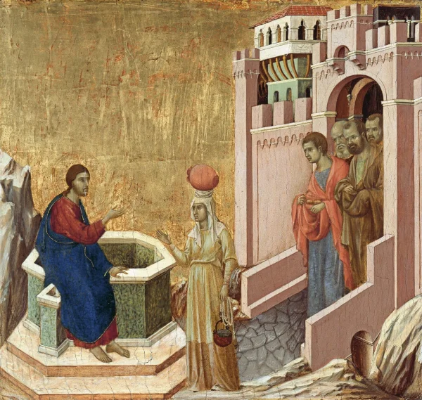 Duccio di Buoninsegna - The Samaritan Woman (1308-1311)