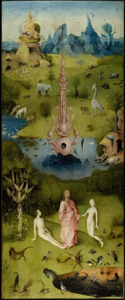 Hieronim Bosch - Garden of Earthly Delights - Paradise (1480-90)