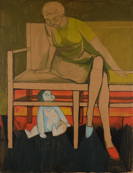 Andrzej Wróblewski - Kitek pod krzesłem (1954)