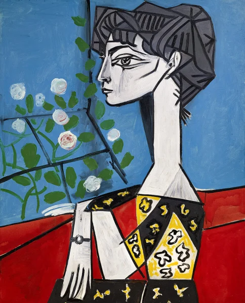 Pablo Picasso - Jacqueline with Flowers (1954)