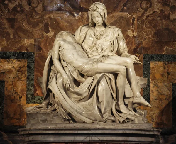 Michelangelo - Pieta - St Peters Basilica Rome (1497-1500)