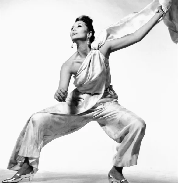 Richard Avedon - China Machado, evening pajamas by Galitzine, London, January 20, 1965