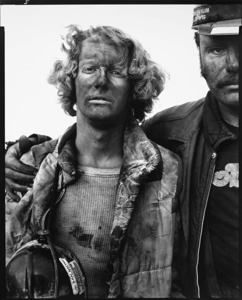Richard Avedon - Mike Bencich Dan Ashberger - Coal Miners - Somerset Colorado - (August 29th 1980)
