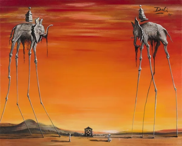 Salvador Dali - The Elephants (Large) (1948)